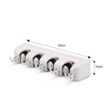 4 Layer Mop and Broom Holder, Garden Tool Organizer, Multipurpose Wall Mounted - Justgrabit Inc.