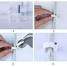 100 Pc 6 MM Cable Clip used in all kinds of wires to make them stuck and holded in walls etc. - Justgrabit Inc.