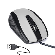 Wired Mouse for Laptop and Desktop Computer PC With Faster Response Time (Silver) - Justgrabit Inc.