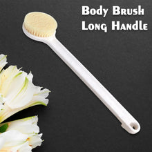 Body Brush Long Handle Dry Brush Soft Bristle Bath Brush Back Scrub Exfoliating Massage. - Justgrabit Inc.