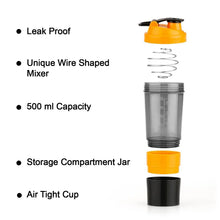 Gym Shaker Bottle & shakers for Protein Shake (1 Pc) - Justgrabit Inc.