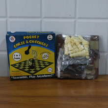 Chess & Checkers 2 - in - 1 Travel Game - (1 Set) - justgrabit.in | Just Grab It