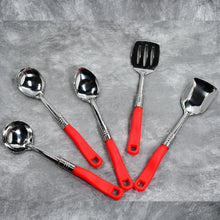 Stainless Steel Serving Spoon Set 5 pcs. - Justgrabit Inc.
