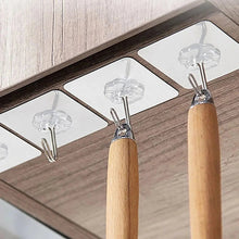 100PC MULTIPURPOSE STRONG SMALL STAINLESS STEEL ADHESIVE WALL HOOKS - Justgrabit Inc.