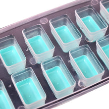 12 - Grid Silicone Ice Cube Tray - Food - Grade Square Ice Maker, Easy Release Bottom - justgrabit.in | Just Grab It