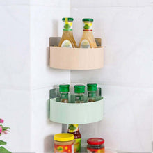 Corner Shelf Bathroom Kitchen Rack Self Adhesive Wall Mount Storage Basket - justgrabit.in | Just Grab It