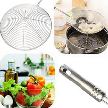 Large Oil Strainer To Get Perfect Fried Food Stuffs Easily Without Any Problem And Damage. - Justgrabit Inc.
