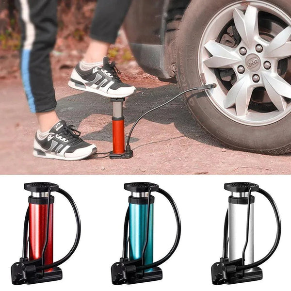 Portable Mini Foot Pump for Bicycle, Bike, and Car - justgrabit.in | Just Grab It