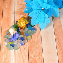 Glass Gem Stone, Flat Round Marbles Pebbles for Vase Fillers, Attractive pebbles for Aquarium Fish Tank. - Justgrabit Inc.