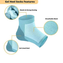 Heel Pain Relief Silicone Gel Heel Socks (Multicolor) - Justgrabit Inc.