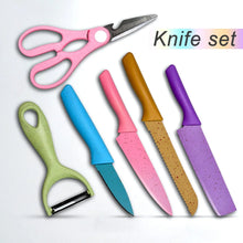 Corrugated 6Pc Kitchen Knife Set Professional Box Knife Set 6 Piece Forged Kitchen Knives with Box. - Justgrabit Inc.