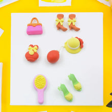 Fancy & Stylish Mini Erasers for Kids (9 Pc Set) - Fun Designs, Party Favors - justgrabit.in | Just Grab It
