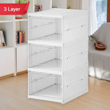 Stackable Multifunctional Storage, for Clothes Foldable Drawer Shelf Basket Utility Cart Rack Storage Organizer Cart for Kitchen, Pantry Closet, Bedroom, Bathroom, Laundry (3 Layer / 1 Pc) - justgrabit.in | Just Grab It