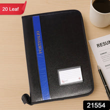 Aerotix A4 Portfolio File Zipper – 20 Leaf Professional Document Organizer Folder - justgrabit.in | Just Grab It