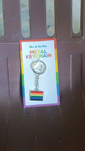 Rainbow Design Metal Keyring Key Chain (1 Pc Mix Design) - justgrabit.in | Just Grab It