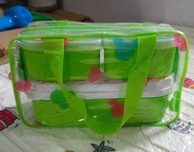 Tiffin Box Smart Lunch Box High Quality 3 box Lunch Box Leak Proof Lunch Box For Home & School, Office Use - justgrabit.in | Just Grab It