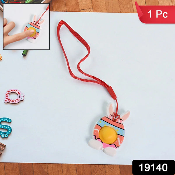 Cute Bunny - Shaped Pop It Fidget Toy Keychain (1 Pc) - Justgrabit Inc.