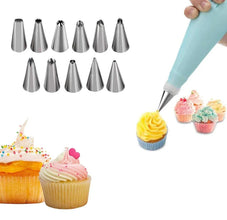 12 Piece Cake Decorating Set of Measuring Cup Oil Basting Brush - Justgrabit Inc.