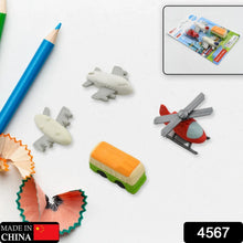 Vehicle Pattern Eraser School Stationery Use Eraser (4 Pc Set) - justgrabit.in | Just Grab It