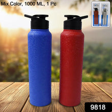 Stainless Steel Water Bottle, Fridge Water Bottle (1000ML / Mix Colour / 1 Pc) - Justgrabit Inc.