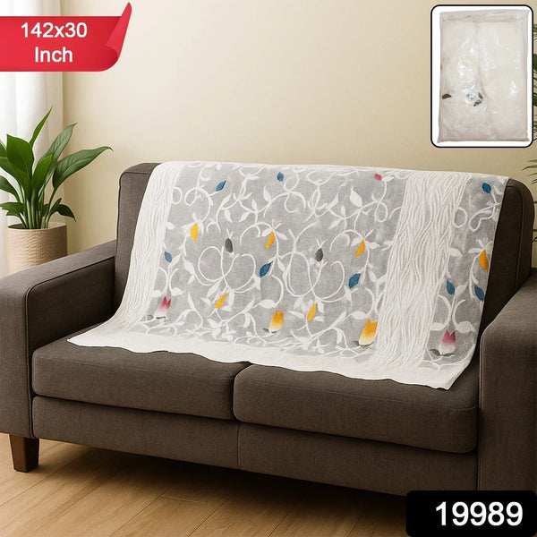 Sofa Back/Seat Runner Protector - (1 pc / 142x30 Inch) - justgrabit.in | Just Grab It
