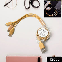 Retractable 3 - in - 1 Charger Cable for Phones & Android (1 Pc, Multi - USB) - Justgrabit Inc.