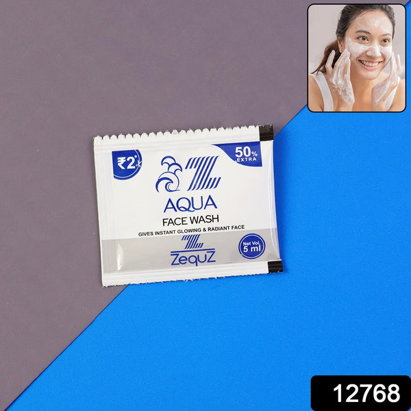 Zequz Aqua Face Wash Sachet (5 ML / 1 Pc) - justgrabit.in | Just Grab It