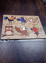 Wooden Bird Puzzle Learning Educational Board (1 Set / 28×20 Cm) - justgrabit.in | Just Grab It