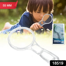 Handheld Plastic Magnifying Glasses (1 Pc / 55 MM) - justgrabit.in | Just Grab It