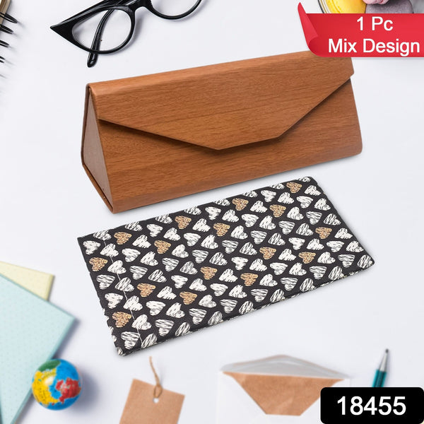 Decorative Glasses Case Eyeglasses Holder Storage Box (1 Pc / Mix color & Design) - justgrabit.in | Just Grab It