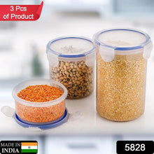 Leakproof & Airtight: 3 Pc Round Food Storage Set (500ml - 1500ml) - Justgrabit Inc.