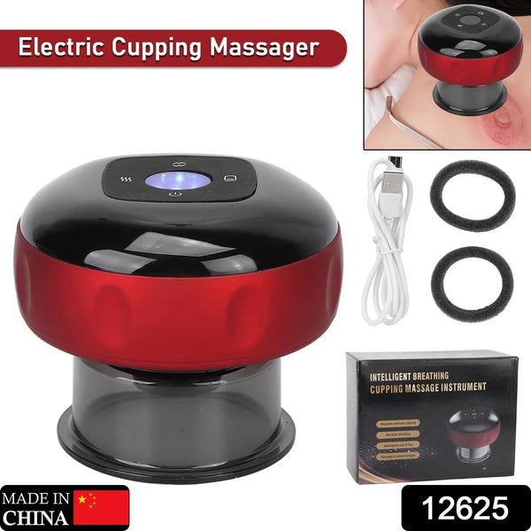 Electric Intelligent Breathing Cupping Massage Instrument The Smart Cupping Therapy Set's Massager for Muscle and Joint Pain Cellulite Massage Back Pain Relief for Back Shoulder Leg (1 Pc) - Justgrabit Inc.