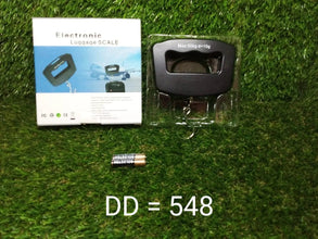 Black Digital Portable Luggage Scale with LCD Backlight (50 kg) - Justgrabit Inc.