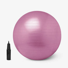 Anti Burst 65 cm Exercise Ball with Inflation Pump, Non - Slip Gym Ball, for Yoga (1 Pc / Mix Design & Color) - Justgrabit Inc.