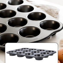Nonstick Aluminium Muffin Tray Cupcake Pan Tray (12 Cup Cavities) - Justgrabit Inc.