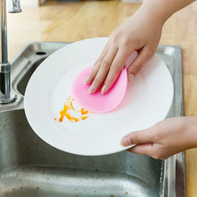 Silicone Dish Scrubber Sponge Mildew Free, Non Stick (Mix Color) - Justgrabit Inc.