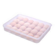 24 Grids Plastic Egg Box Container Holder Tray for Fridge with Lid for 2 Dozen Egg Tray - Justgrabit Inc.