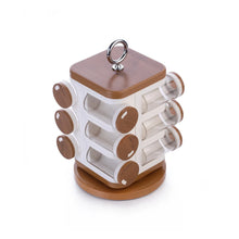 Ganesh 12 - Jar Revolving Spice Rack Masala Box - Justgrabit Inc.