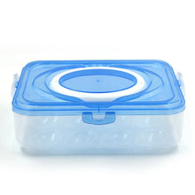 Plastic Kitchen Refrigerator Egg Storage 12 Grid 1 Layer Egg Container - Justgrabit Inc.