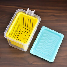 Fridge Storage Containers with Handle Plastic Storage Container for Kitchen(4 Pcs Set) - Justgrabit Inc.