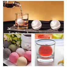 Ice Trays for Freezer Whiskey Ice Cube Plastic Ball Maker Mold Sphere Mould 4 Holes New Ice Balls Party Brick Round Tray Bar Tool ice for Whiskey - Justgrabit Inc.