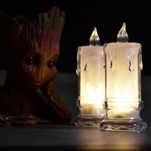 Big Flameless Melted Design Candles Set, Diwali (12 pcs) - justgrabit.in | Just Grab It