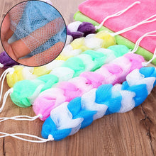 Hanging Small Loofah Sponge Poufs – Body Scrubbers for Bath & Shower (Pack of 6) - Justgrabit Inc.