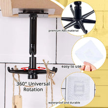Rotatable hooks for hanging 360 (1 Pc / Black) - Justgrabit Inc.