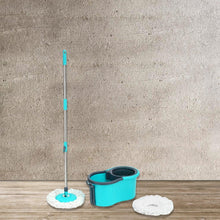 Quick Spin Mop Plastic spin, Bucket Floor Cleaning, Easy Wheels & Big Bucket, Floor Cleaning Mop with Bucket - Justgrabit Inc.
