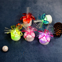 Fiber Optic Light, Mini Color Change LED Table Centerpieces, Light Up Candle, Diwali - Pack of 12 - Justgrabit Inc.