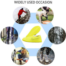 NON - SLIP SILICONE RAIN REUSABLE ANTI SKID WATERPROOF FORDABLE BOOT SHOE COVER (MEDIUM/ Mix Color) - Justgrabit Inc.