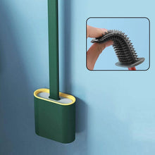 Silicone Toilet Brush with Holder Stand for Bathroom Cleaning - Justgrabit Inc.