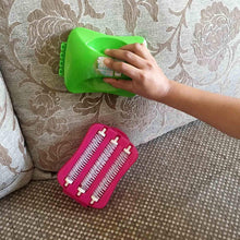 Plastic Handheld Carpet Roller Brush Cleaning with Dust Crumb Collector, Wet, and Dry Brush - Justgrabit Inc.