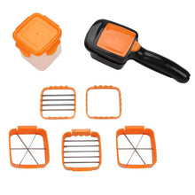 5 In 1 Nicer Dicer used for cutting and shredding of various types of food stuff in all kitchen purposes. - Justgrabit Inc.